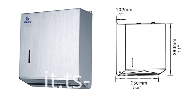 Dispenser di asciugamani in rotolo di alta qualità con funzione bloccabile High quality Roll Towel Dispenser with lockable function